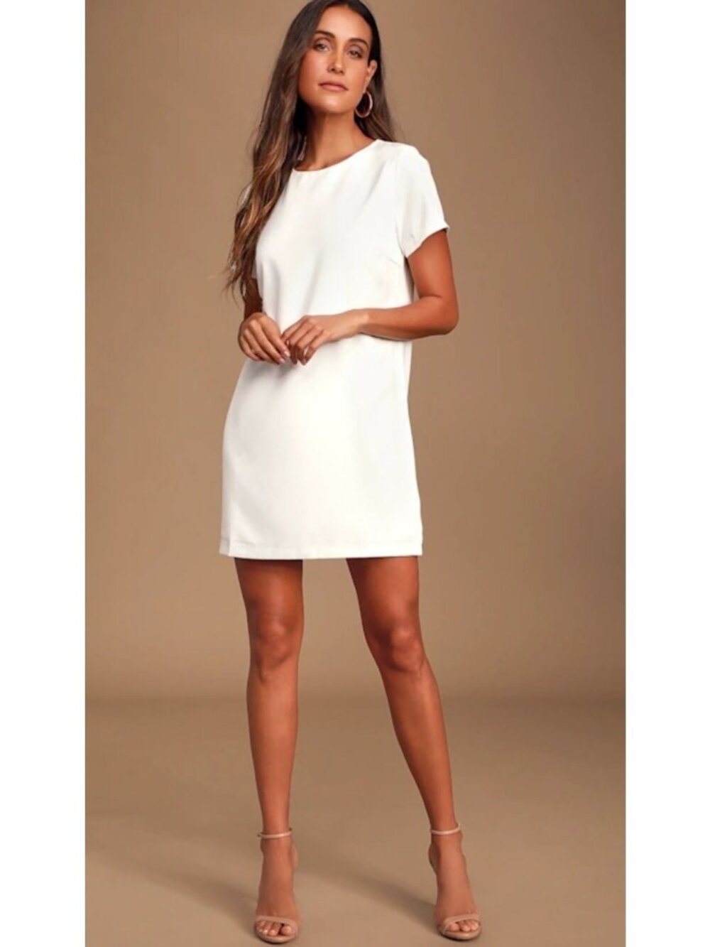 Lulus Shift and Shout Ivory Shift Dress Women's Size Small New With Tags!